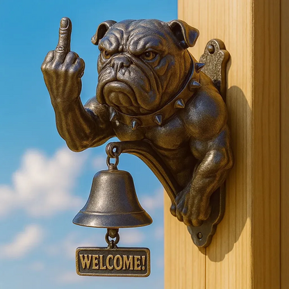 🤣Cachorro com dedo do meio🔔Toque engraçado de Bulldog🐶