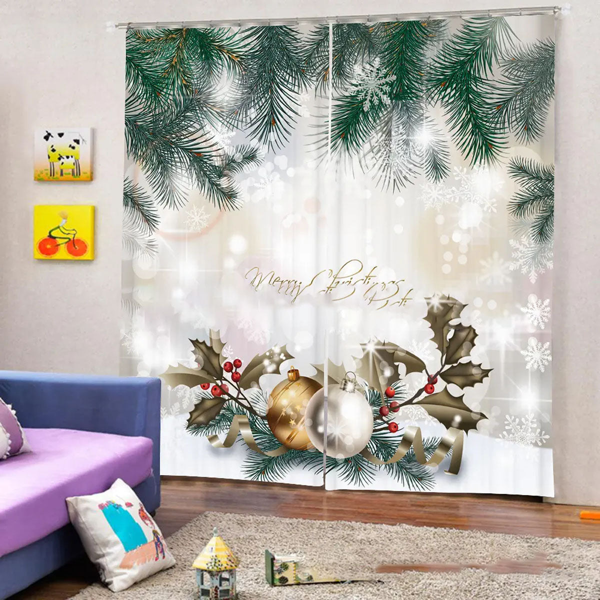 🎅Saldos de Natal com 49% de desconto🎄Cortinas de Natal