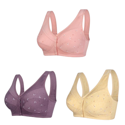 ✨【1 bag/3 pound】💞[40-105kg]Elegantná bavlnená podprsenka na gombíky vpredu pre ženy stredného veku🎉ZĽAVA 49 % 