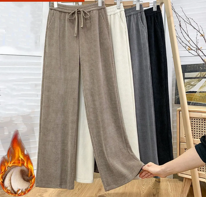 🔥【Secondo pezzo a metà prezzo】👖Pantaloni larghi in velluto casual di nuovo stile, molto comodi da indossare.