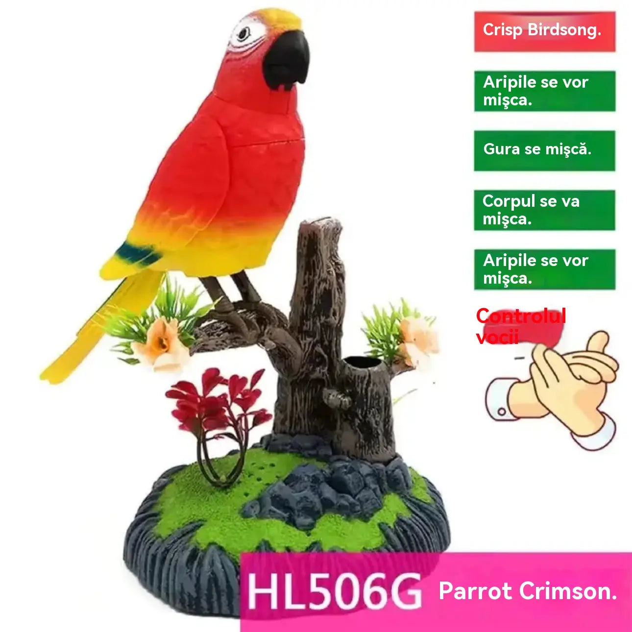 🔥【SCONTO DEL 39%】Decorazioni per uccelli a controllo vocale
