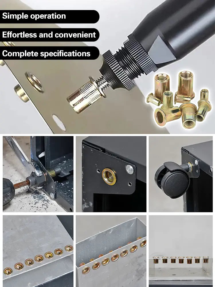 🛠️【220/440 pezzi】🔩Dadi in acciaio inossidabile, dadi zigrinati a testa piatta