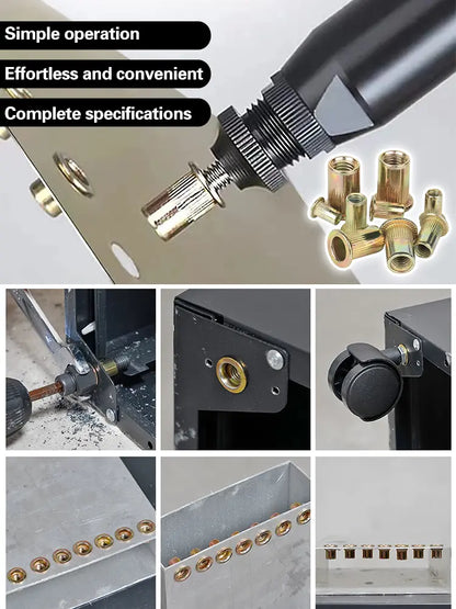 🛠️【220/440 pezzi】🔩Dadi in acciaio inossidabile, dadi zigrinati a testa piatta