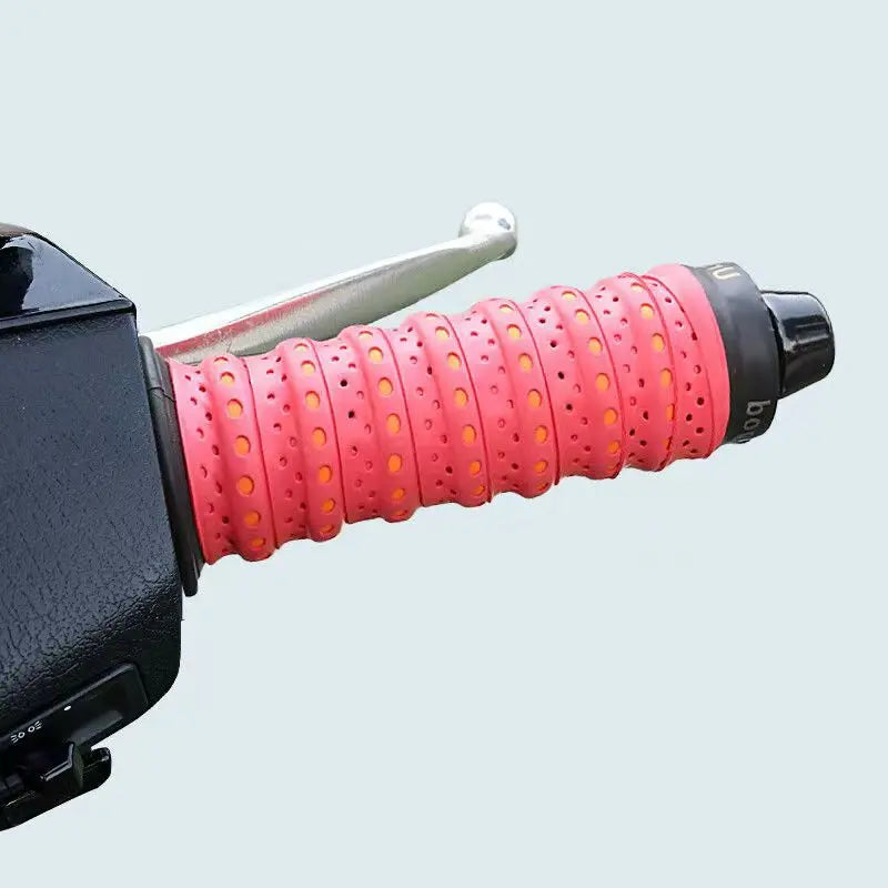 💯Fita de silicone macio antiderrapante para guiador de moto/bicicleta