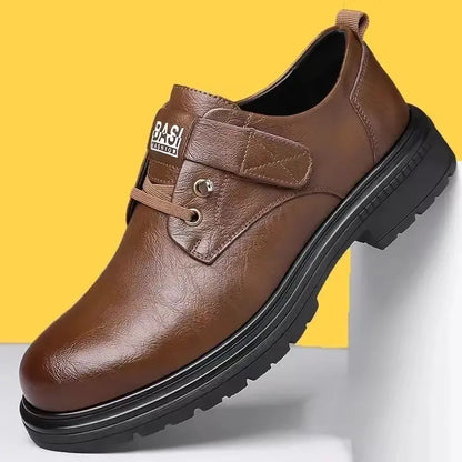 【39-44】 Sapatos sociais casuais em pele para homem.