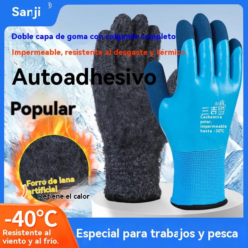 🧤❄Luvas de trabalho unissexo, impermeáveis e quentes✅Resistentes à água e ao frio.