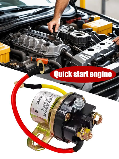 🚚Relè di avviamento motore 12V/24V, adatto per automobili, veicoli agricoli, ecc.