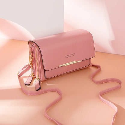 💼 Borsa a tracolla in pelle multistrato di grande capacità