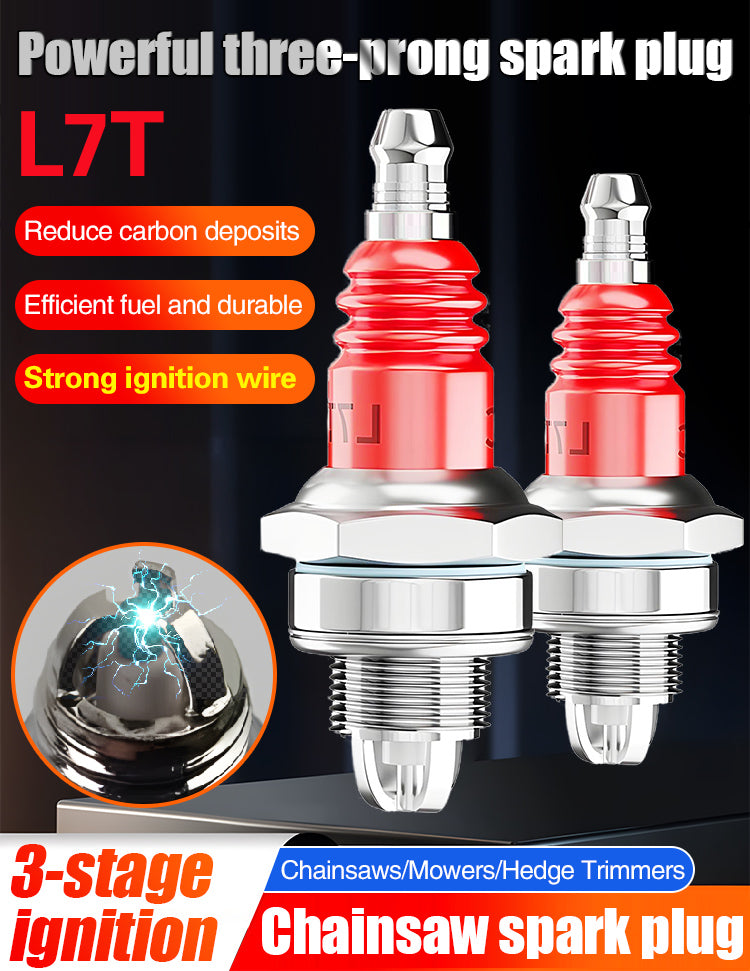 【2 peças/5 peças】🚗🧰 Vela de ignição para serra elétrica/cortador de relva (com chave inglesa)