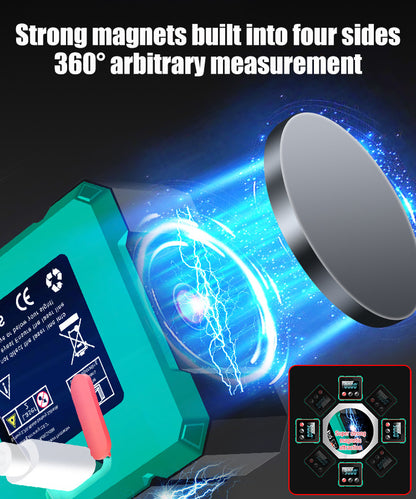 🧰 Inclinometro elettronico con display digitale per la misurazione dell'angolo magnetico orizzontale
