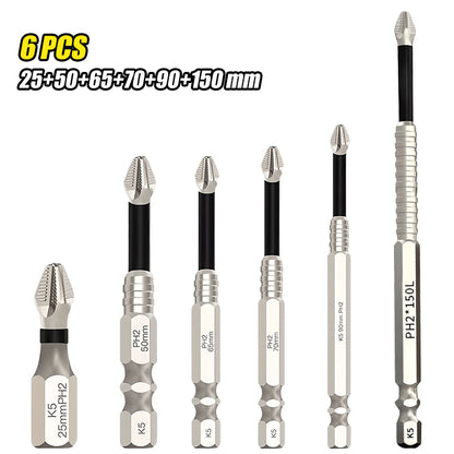 Cacciavite Phillips antiscivolo e resistente agli urti, magnete potente e trapano elettrico super resistente
