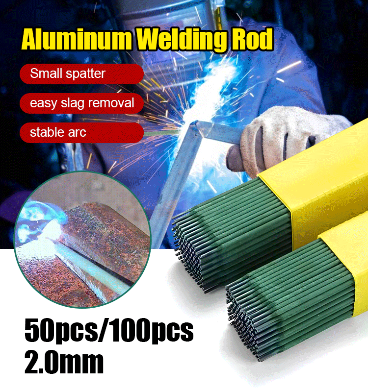 【20/50/100PCS】Vareta de solda ecológica doméstica, vareta de solda especial para tubos de aço galvanizado colorido.