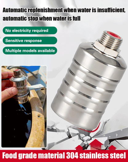 【20+25+32CM】Valvola a sfera in acciaio inossidabile, regolatore automatico del livello dell'acqua per il riempimento dell'acqua