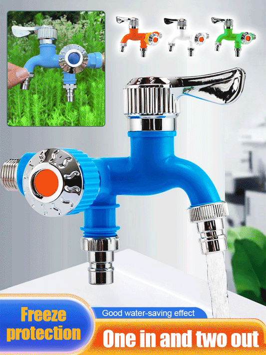 💥【Acquista 2 e ricevi 2 gratis】💦Rubinetto in acciaio inossidabile nuovo di zecca - doppia funzione, un ingresso e due uscite, antigelo e antideflagrante