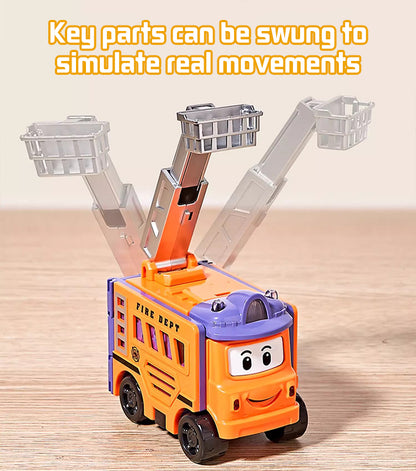 💖🚗Macchina giocattolo trasformabile per bambini🚧Regalo camion da costruzione✨