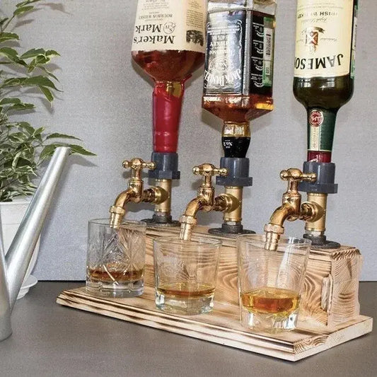 🍺🍻Dispensador de whisky de madeira / Dispensador de álcool de madeira feito à mão