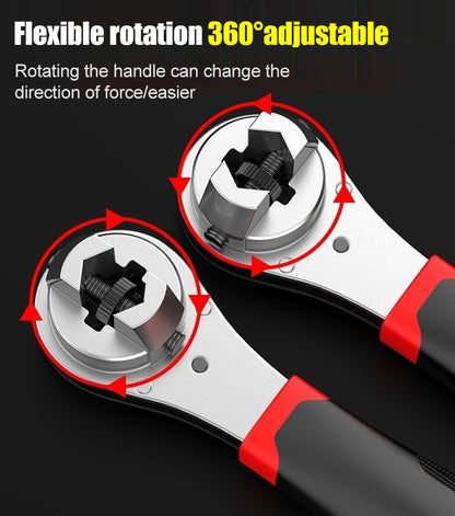 ⚙️🔧Chiave a cricchetto regolabile da 6-22 mm, chiave multifunzione.