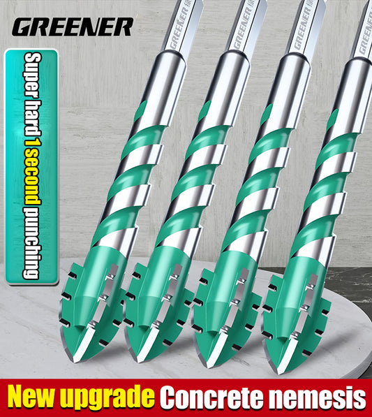 【6+8+10+12mm】【10 PZ】Punta universale per trapano con 4 bordi seghettati per aprire e allargare i fori