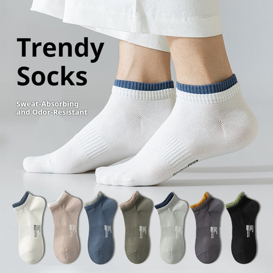 🔥【20 paia】🧦Calzini deodoranti sottili in cotone da uomo, assorbenti del sudore