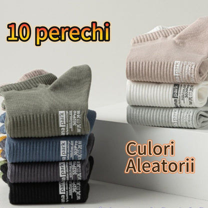 🔥【20 paia】🧦Calzini deodoranti sottili in cotone da uomo, assorbenti del sudore