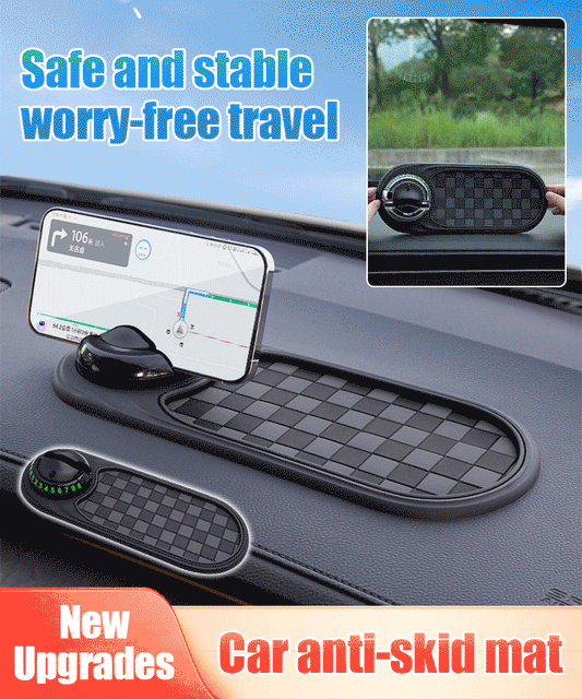 🚗Tapete antiderrapante para automóvel, suporte para telemóvel, suporte para óculos de sol para navegação automóvel, indicador de estacionamento, suporte para comando central.