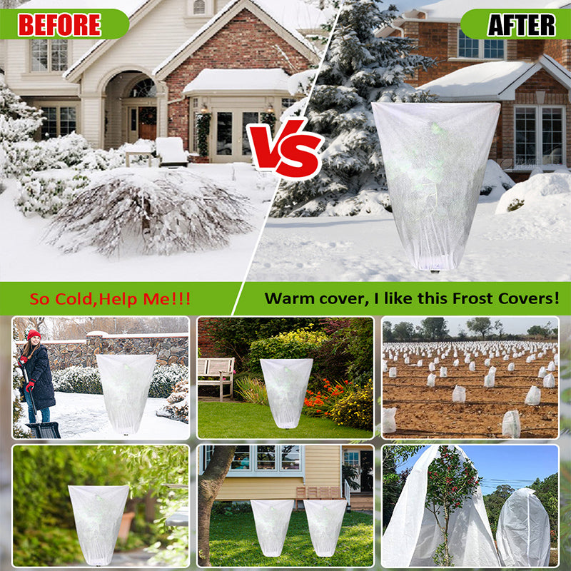 🔥【4/6/8 peças】❄️Capa de proteção para plantas reforçada - resistente ao frio, geada e insetos, resistente a -30℃
