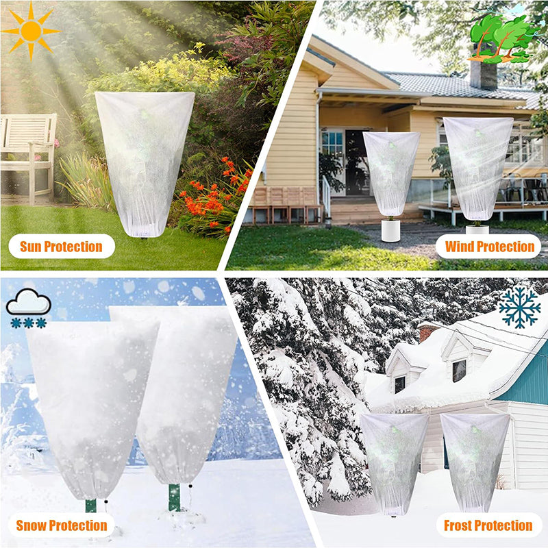 🔥【4/6/8 peças】❄️Capa de proteção para plantas reforçada - resistente ao frio, geada e insetos, resistente a -30℃