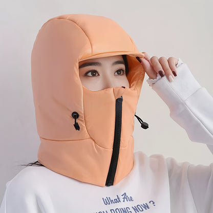 ❄️🔥Touca de inverno quente, proteção facial e auricular para ciclistas/motociclistas com protetor de pescoço - tudo em um, ferramenta reforçada para atividades ao ar livre e resistente ao frio.
