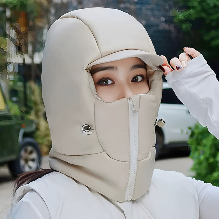 ❄️🔥Touca de inverno quente, proteção facial e auricular para ciclistas/motociclistas com protetor de pescoço - tudo em um, ferramenta reforçada para atividades ao ar livre e resistente ao frio.