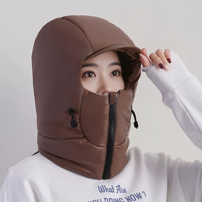 ❄️🔥Touca de inverno quente, proteção facial e auricular para ciclistas/motociclistas com protetor de pescoço - tudo em um, ferramenta reforçada para atividades ao ar livre e resistente ao frio.