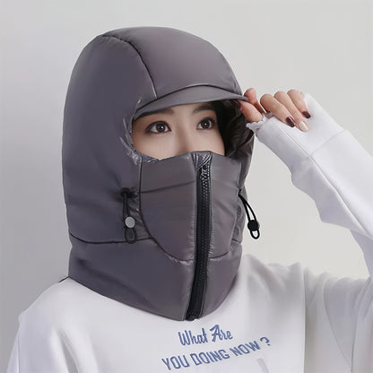 ❄️🔥Touca de inverno quente, proteção facial e auricular para ciclistas/motociclistas com protetor de pescoço - tudo em um, ferramenta reforçada para atividades ao ar livre e resistente ao frio.