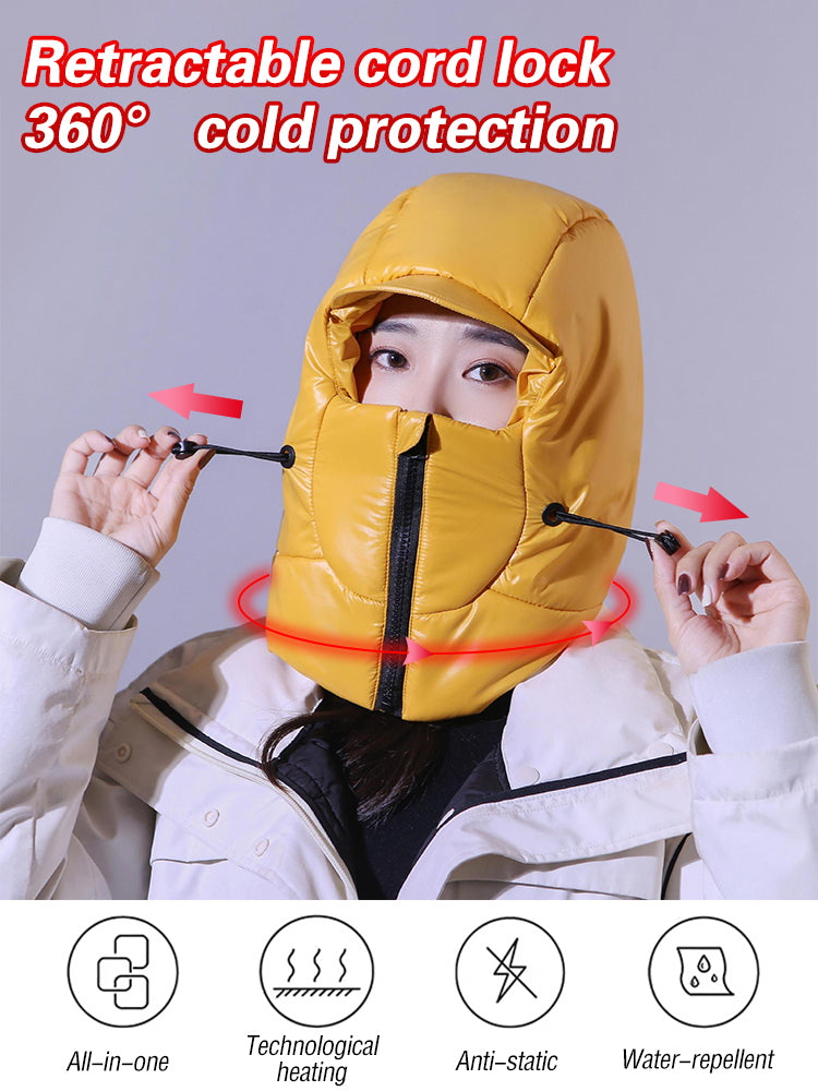 ❄️🔥Touca de inverno quente, proteção facial e auricular para ciclistas/motociclistas com protetor de pescoço - tudo em um, ferramenta reforçada para atividades ao ar livre e resistente ao frio.