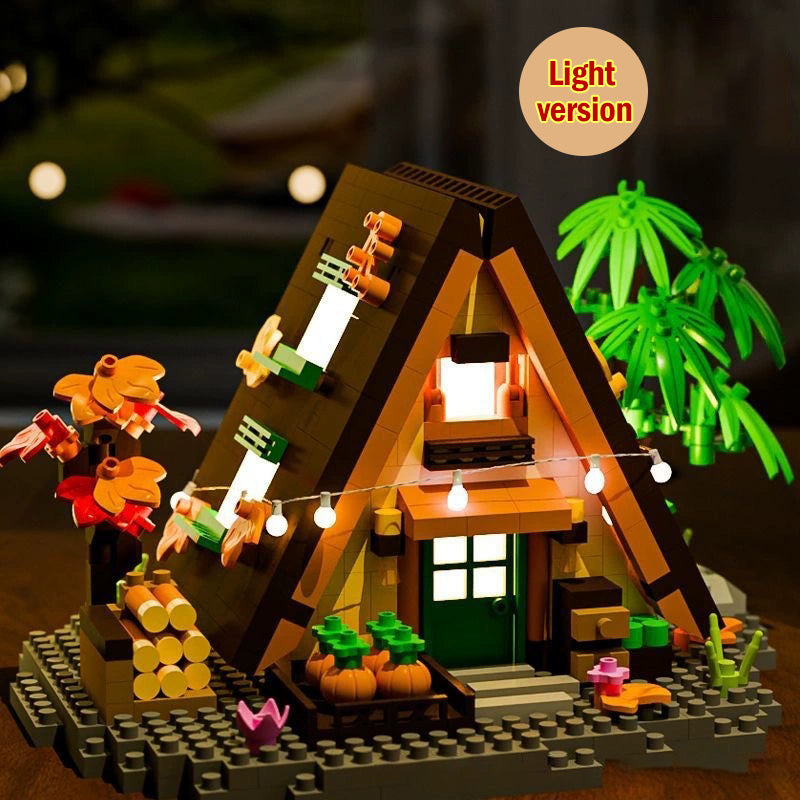 🏠✨ Brinquedo construtivo para crianças – casa na floresta compatível com LEGO!