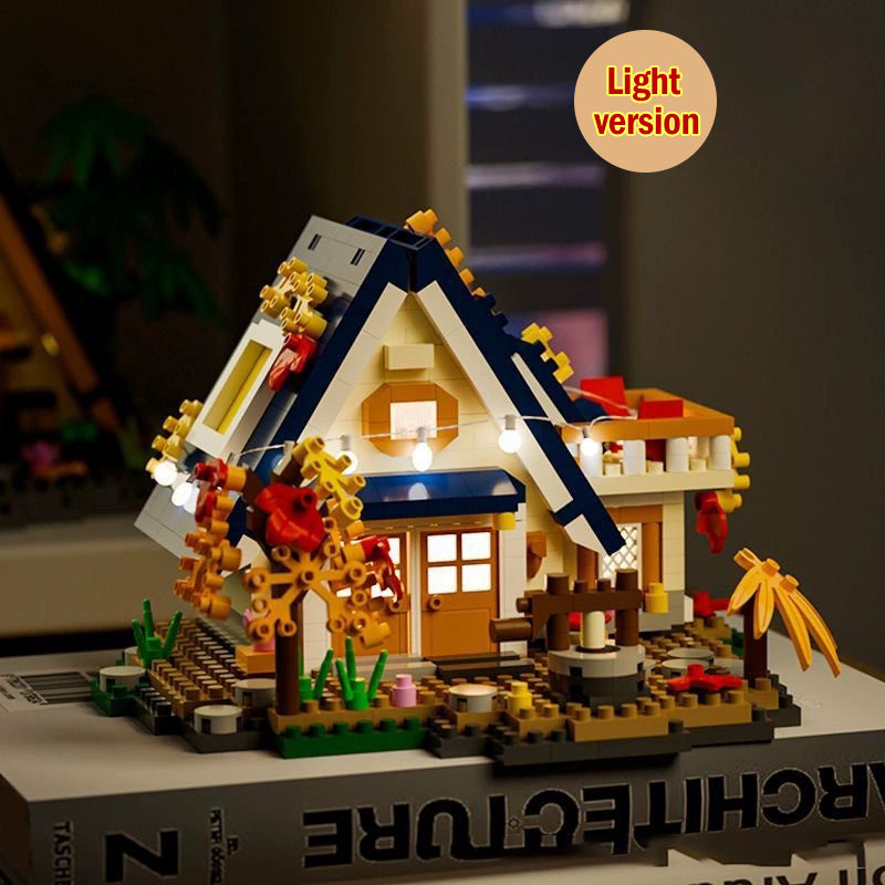 🏠✨ Brinquedo construtivo para crianças – casa na floresta compatível com LEGO!
