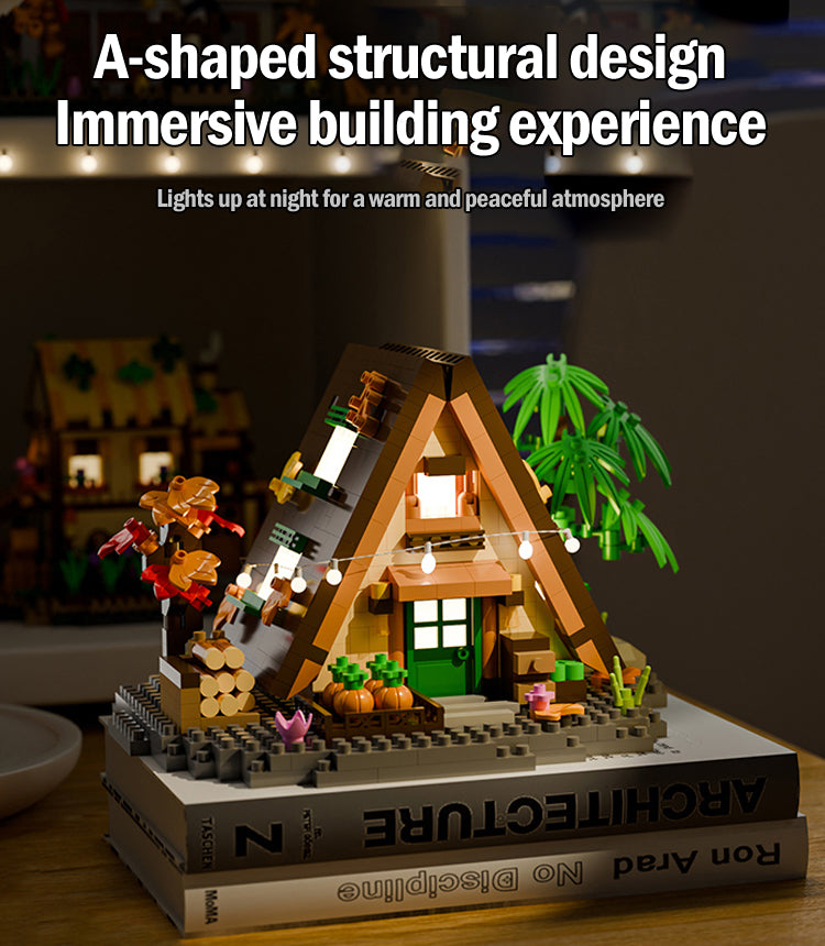 🏠✨ Brinquedo construtivo para crianças – casa na floresta compatível com LEGO!