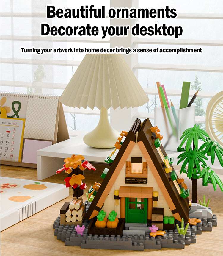 🏠✨ Brinquedo construtivo para crianças – casa na floresta compatível com LEGO!