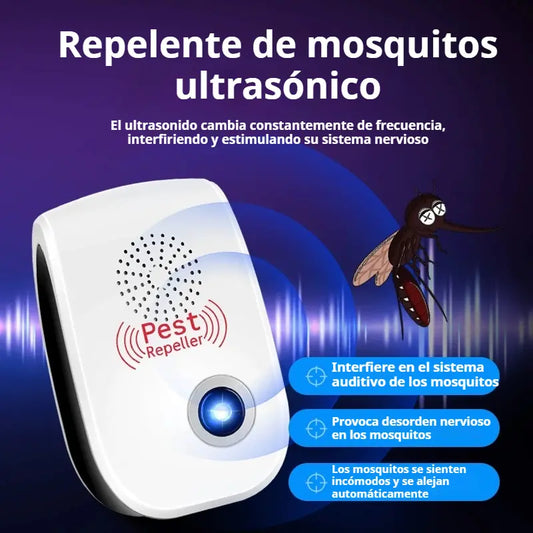 🔥【Acquista 1 e ricevi 1 gratis】Repellente per roditori e repellente fisico ultrasonico silenzioso per insetti e ratti