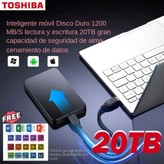 🔥Sconto del 50% su disco rigido mobile ad alta capacità da 20 TB + Office originale + Adobe gratuito