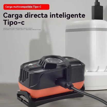 🌟💡Fari a LED a induzione con ricarica USB intelligente
