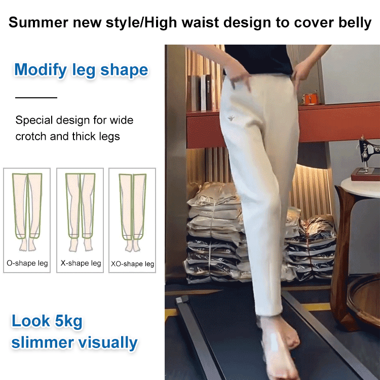 🔥【M-4XL】Calça Harem Casual de Cintura Alta