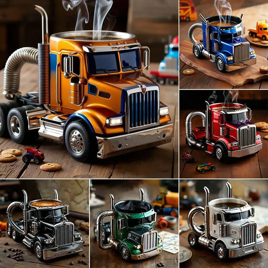 🚛 Tazze da caffè fatte a mano per semirimorchi