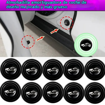 【Conjunto de 20/40/80 peças】Palhetas amortecedoras universais para portas de automóveis, almofadas elásticas de silicone anti-colisão.