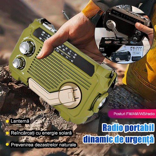 🏕️Lanterna de rádio AM portátil e multifunções