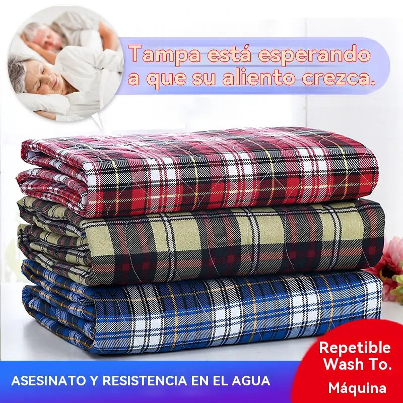 🛌Absorvente para fraldas geriátricas lavável de quatro camadas e respirável
