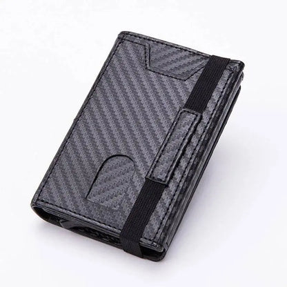 🎁Carteira RFID em pele anti-roubo de grande capacidade.