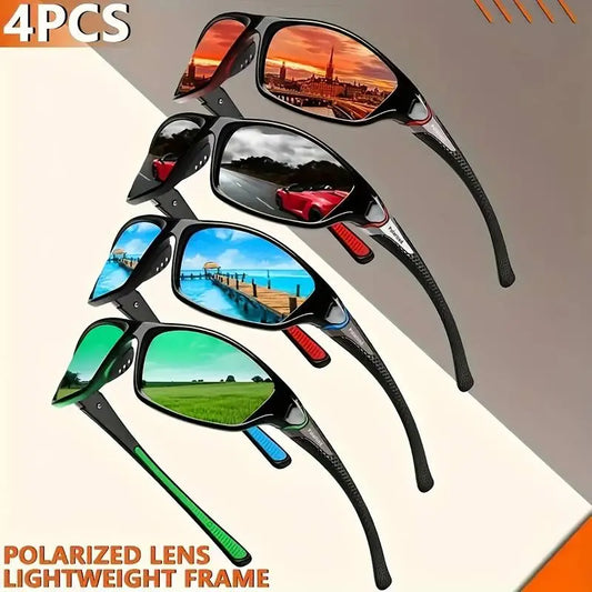 👓【Acquista 1 e ricevi 1 gratis】 Nuovi occhiali da sole polarizzati per la pesca e l'equitazione all'aperto, occhiali da sole protettivi che cambiano colore