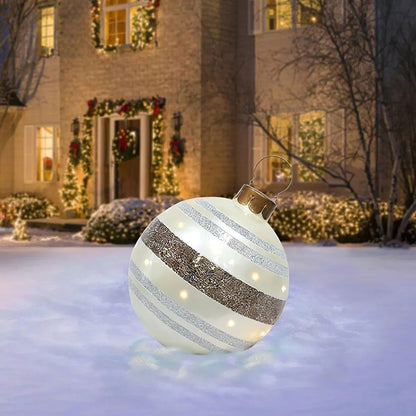 🎃🎅【Compre um e leve outro grátis】👻🎄 Bola Decorativa Insuflável em PVC para Uso Exterior – Perfeita para o Halloween e o Natal