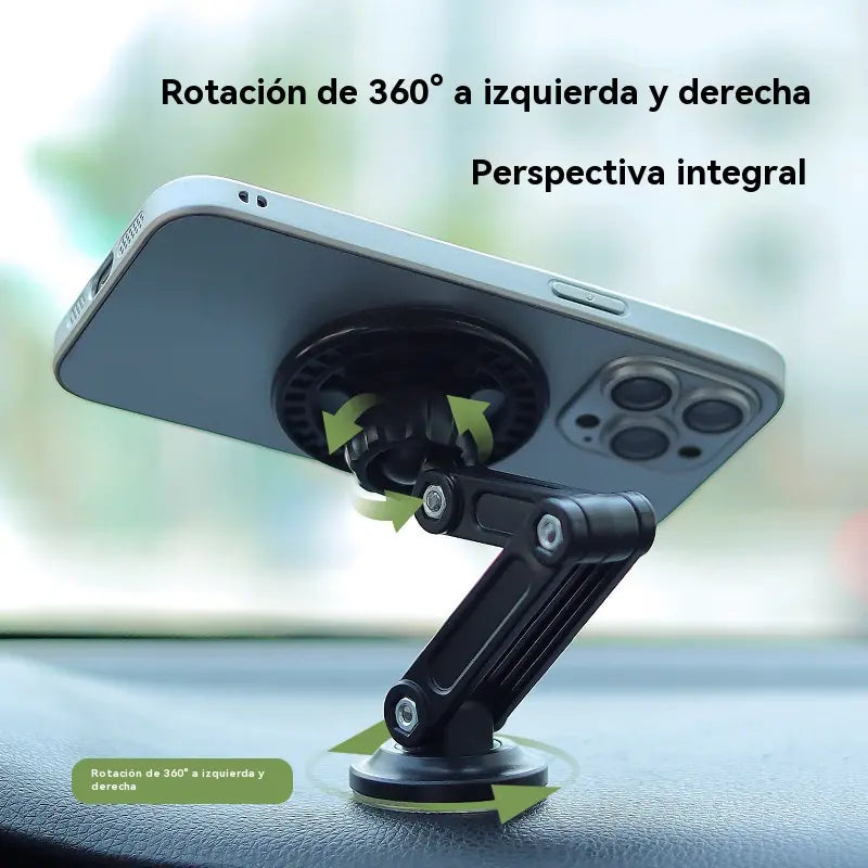 🔥🔥Suporte magnético dobrável para telemóvel no automóvel, rotação de 360 graus, compatível com GPS automóvel.