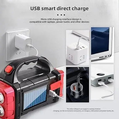 💡💡Luce solare portatile USB tedesca ad alte prestazioni, luce potente