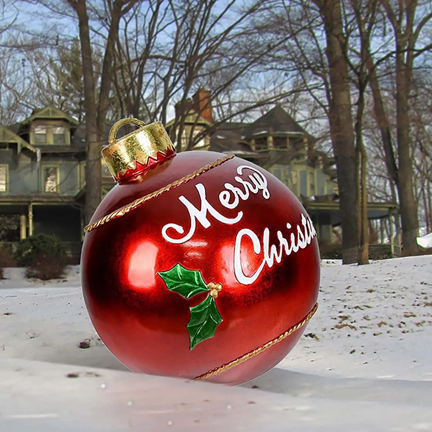 🎃🎅【Compre um e leve outro grátis】👻🎄 Bola Decorativa Insuflável em PVC para Uso Exterior – Perfeita para o Halloween e o Natal